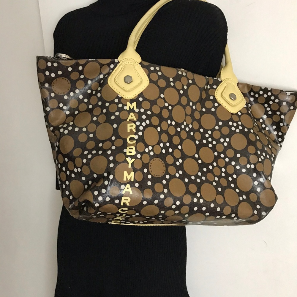 MARC JACOBS Pre-loved Unique Spotted Tote/Shoulder - Picture 3 of 8